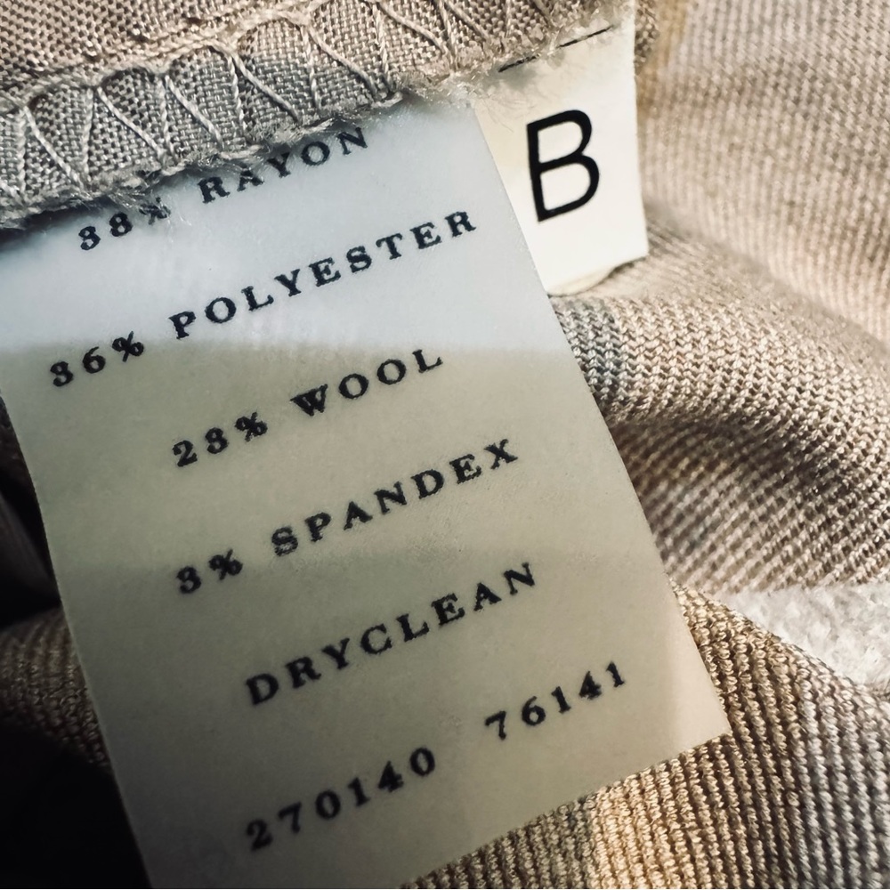 Brand new with tags Ann Taylor wool blend pleated khaki twill pants - Picture 9 of 17